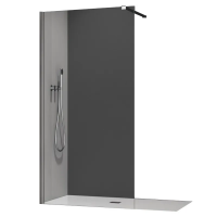 Душова перегородка Koer SR SP01-100x200-TR-01 Walk-In прозоре скло Easy Clean 8мм, CHROME (KR5393)
